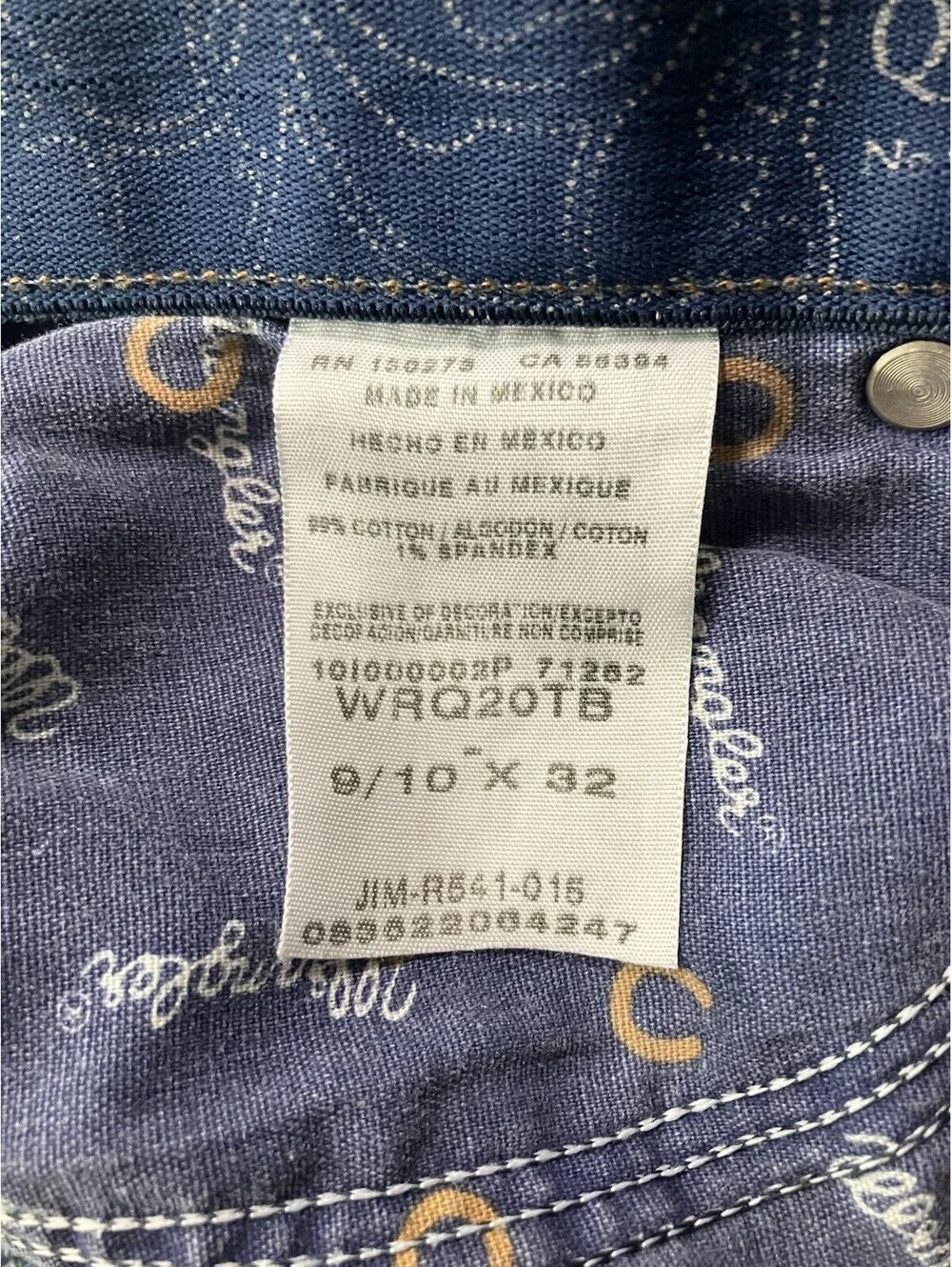 Wrangler Q Baby Western Jeans Bootcut Women's Size 9/10 X 32 Blue Rodeo EUC